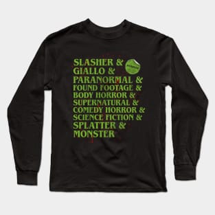 Horror Sub Genre Long Sleeve T-Shirt